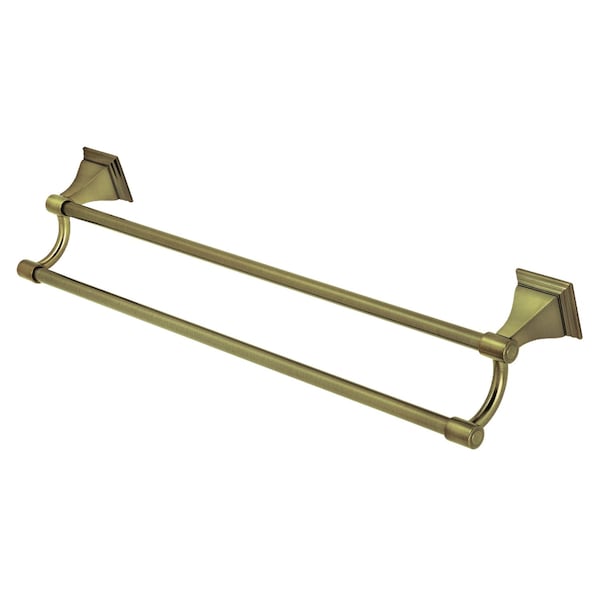 BAH6123AB Monarch 24" Dual Towel Bar, Antique Brass